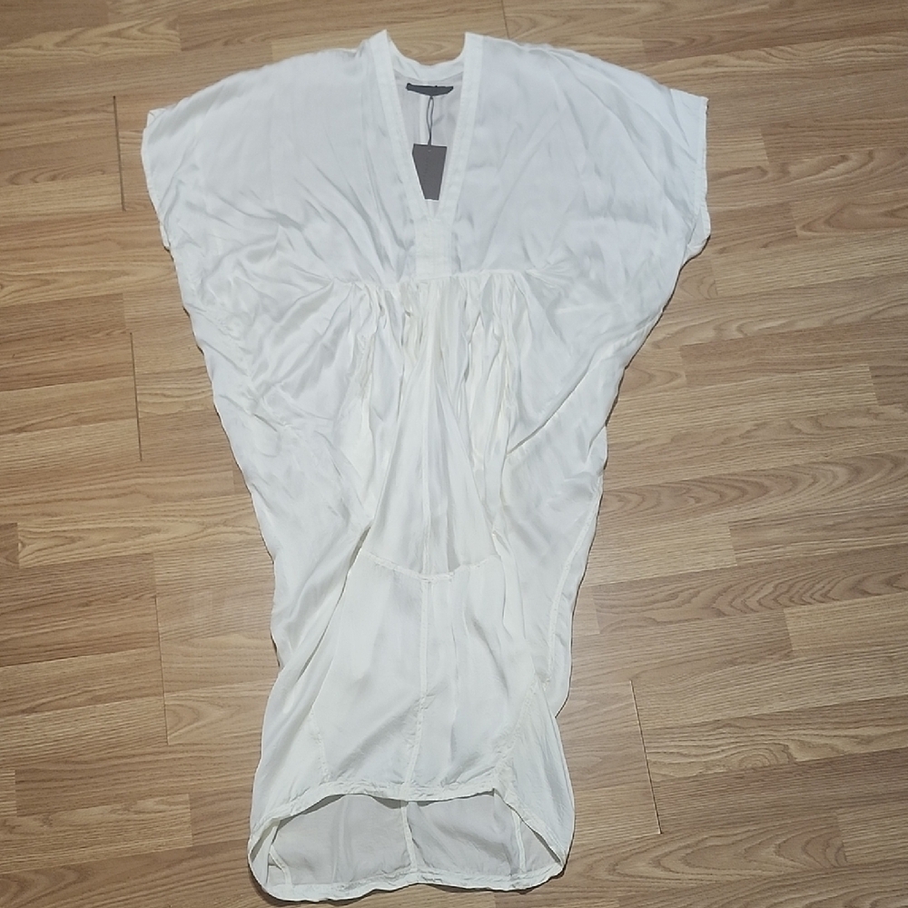NICHOLAS K DRIFTER White Draped Maxi Dress. Size XXS - Picture 4 of 16
